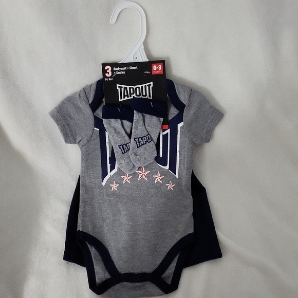 Tapout Gray and Navy Baby Outfit Set - Picture 1 of 4